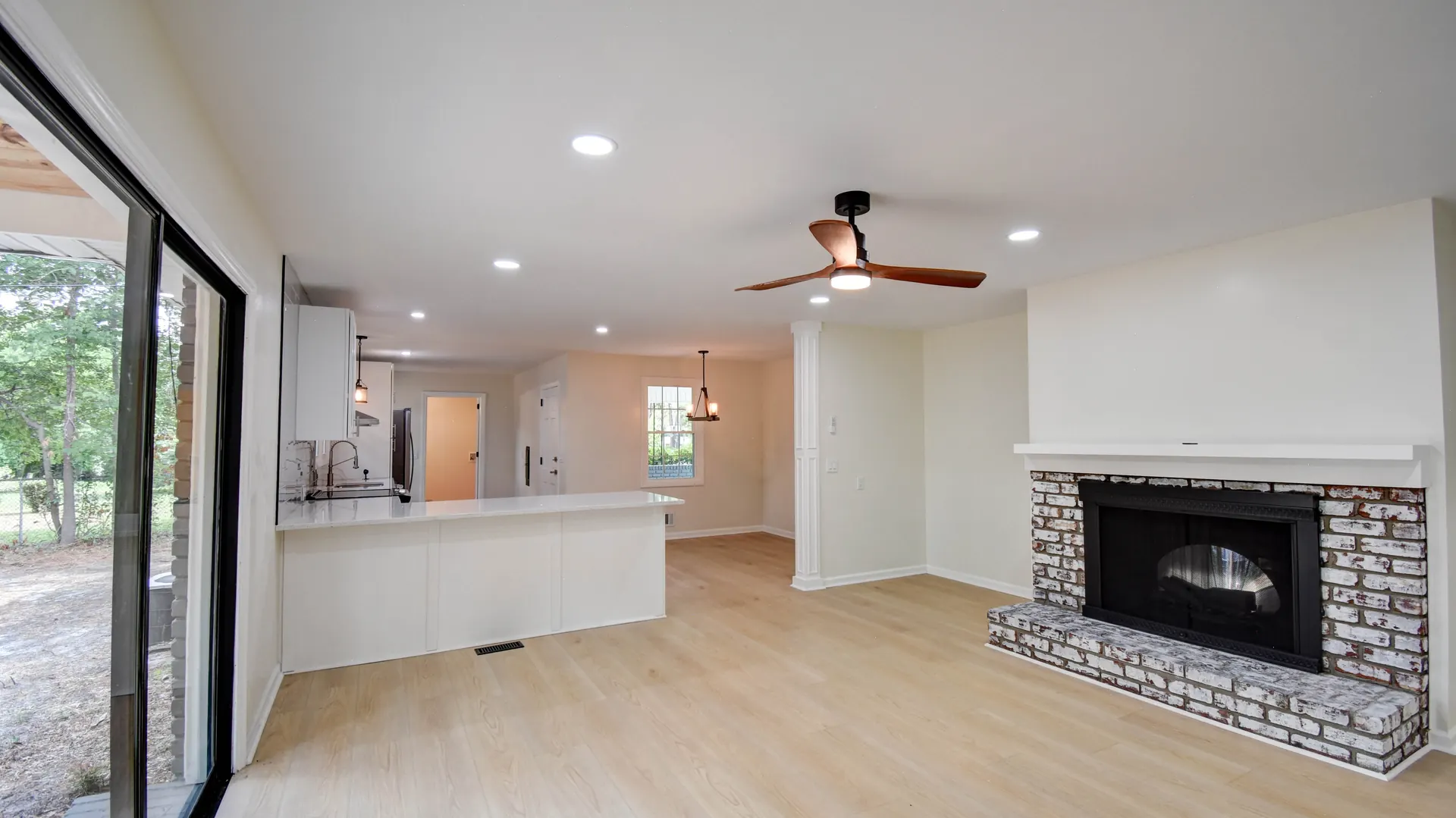 Luxury vinyl plank flooring